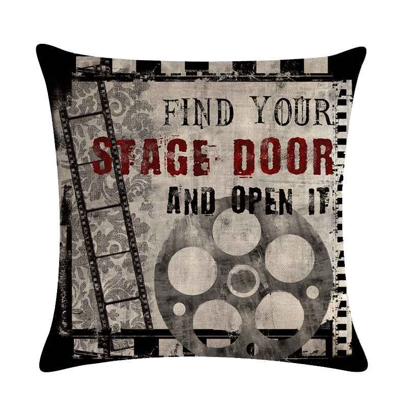 Retro Style Series Linen Sofa Pillow Car Cushion Cover Bay Window Cushion
