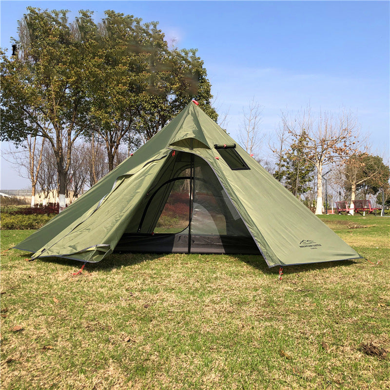 Super Light Big Pyramid Camping Tent 3-4 People