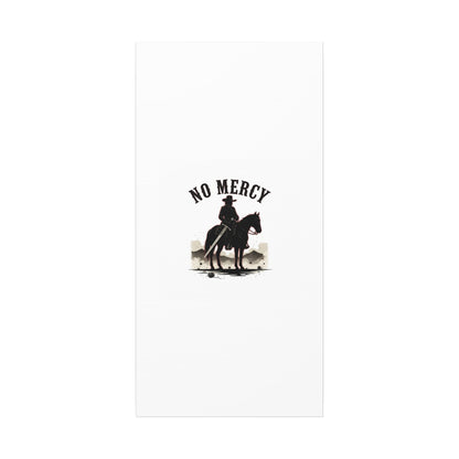 No Mercy Cowboy Skull Canvas | western skull art, gothic Americana