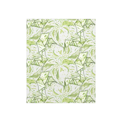 Snow Queen Pothos Pattern Botanical Print – Unframed Wall Art