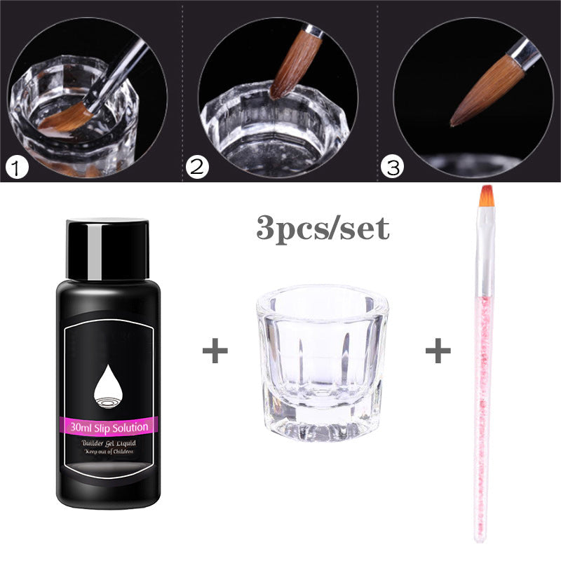 Nail Art Set Tool Extension Gel Nail Art UV Lamp Crystal Extension Gel Set Beginner Complete