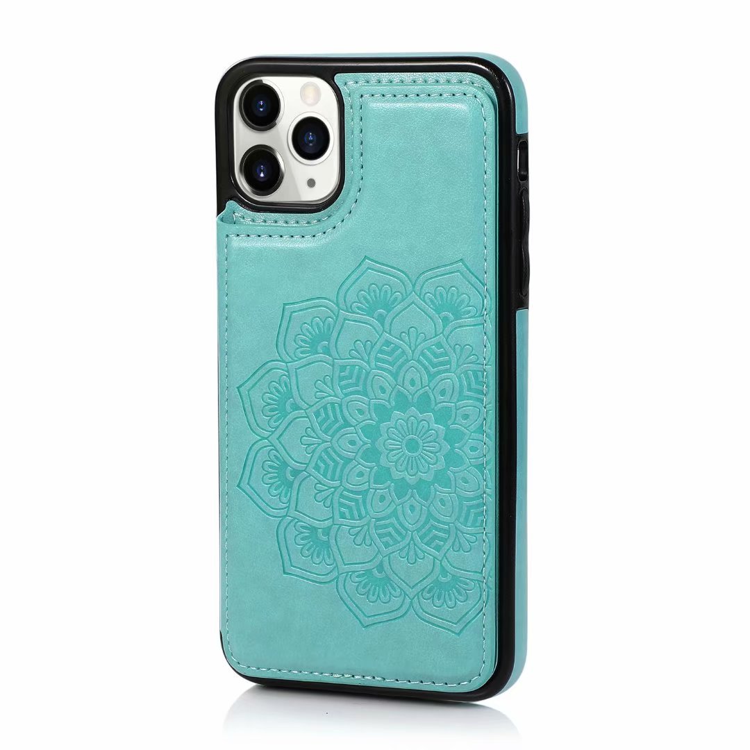 Integrated Flip Card & Coin Purse iPhone Case - Premium Vegan Leather Protective Shell