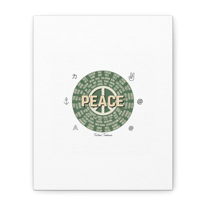 Peace doodle canvas | hand drawn sketch aesthetic, handwritten message