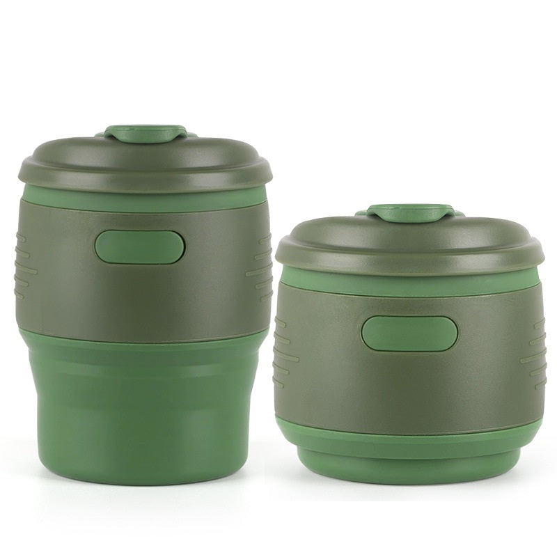 Retractable Silicone Portable Leak-Proof Car Coffee Cup