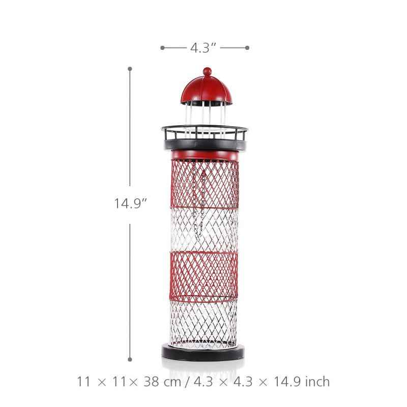 European Style Creative Wine Rack Metal Lighthouse Wine Rack