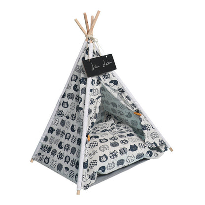 Canvas Pet Tent Washable Foldup Kennel