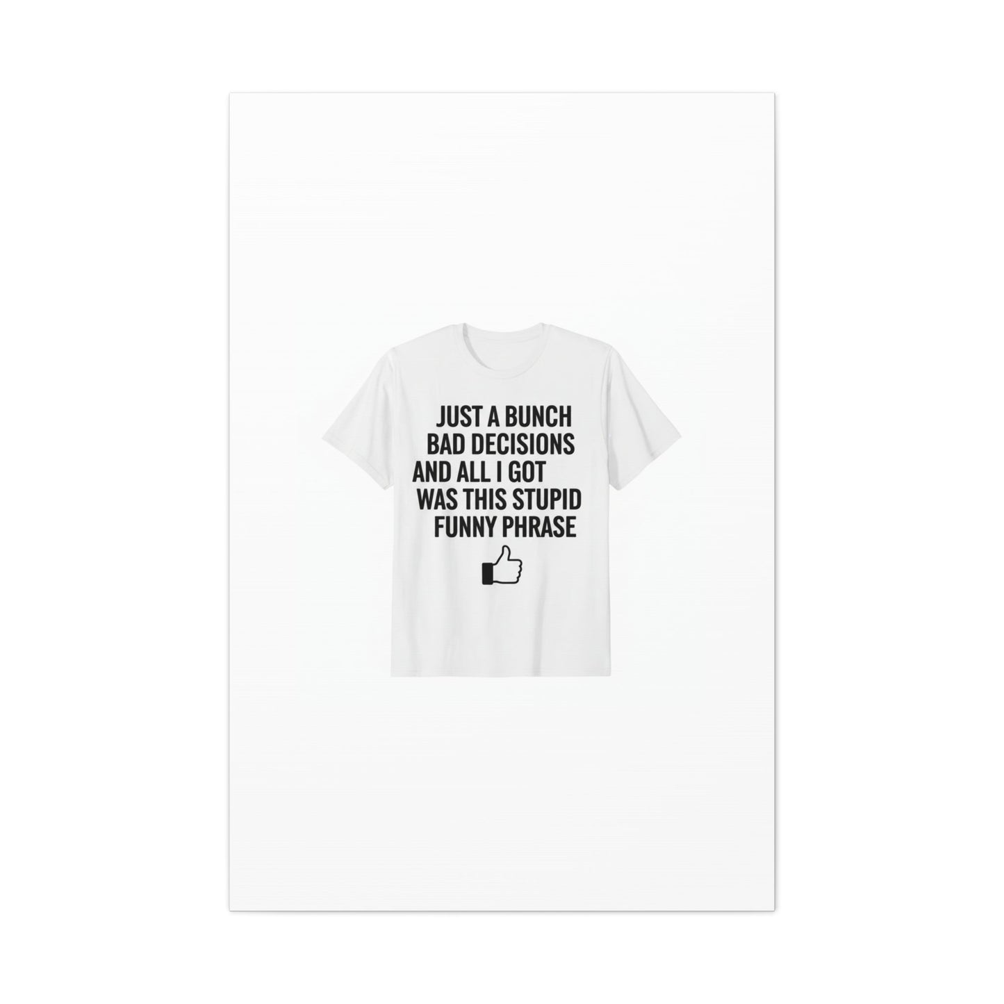 self-deprecating quote Canvas | sarcastic introvert wall art, anxiety humor