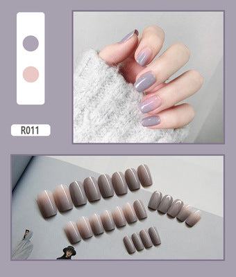 24 Pieces Of Wearable Nail Patches, Wearable Nail Pieces, Frosted Nail Art