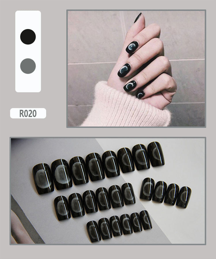 24 Pieces Of Wearable Nail Patches, Wearable Nail Pieces, Frosted Nail Art