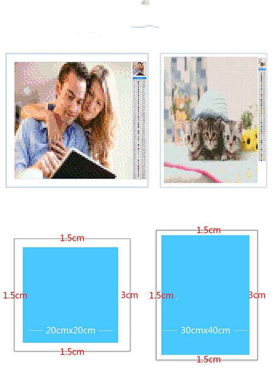 Landscape Lighthouse Wall Painting Rhombus Embroidery Home Decoration Kit