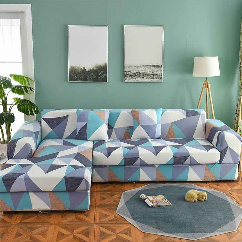 Living Room Chaise Sofa Cover Elastic Set Sofa Cover