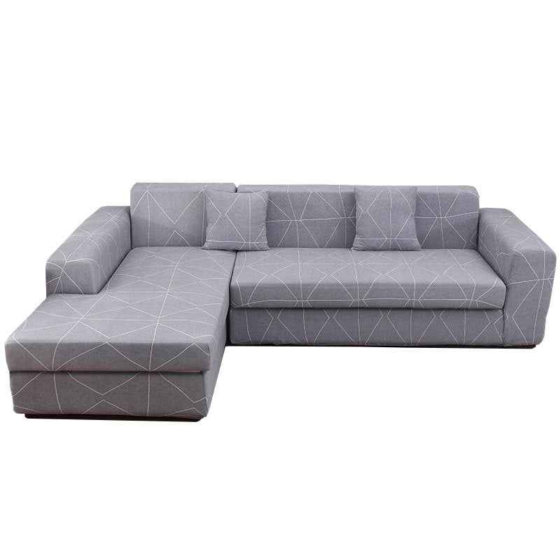 Living Room Chaise Sofa Cover Elastic Set Sofa Cover