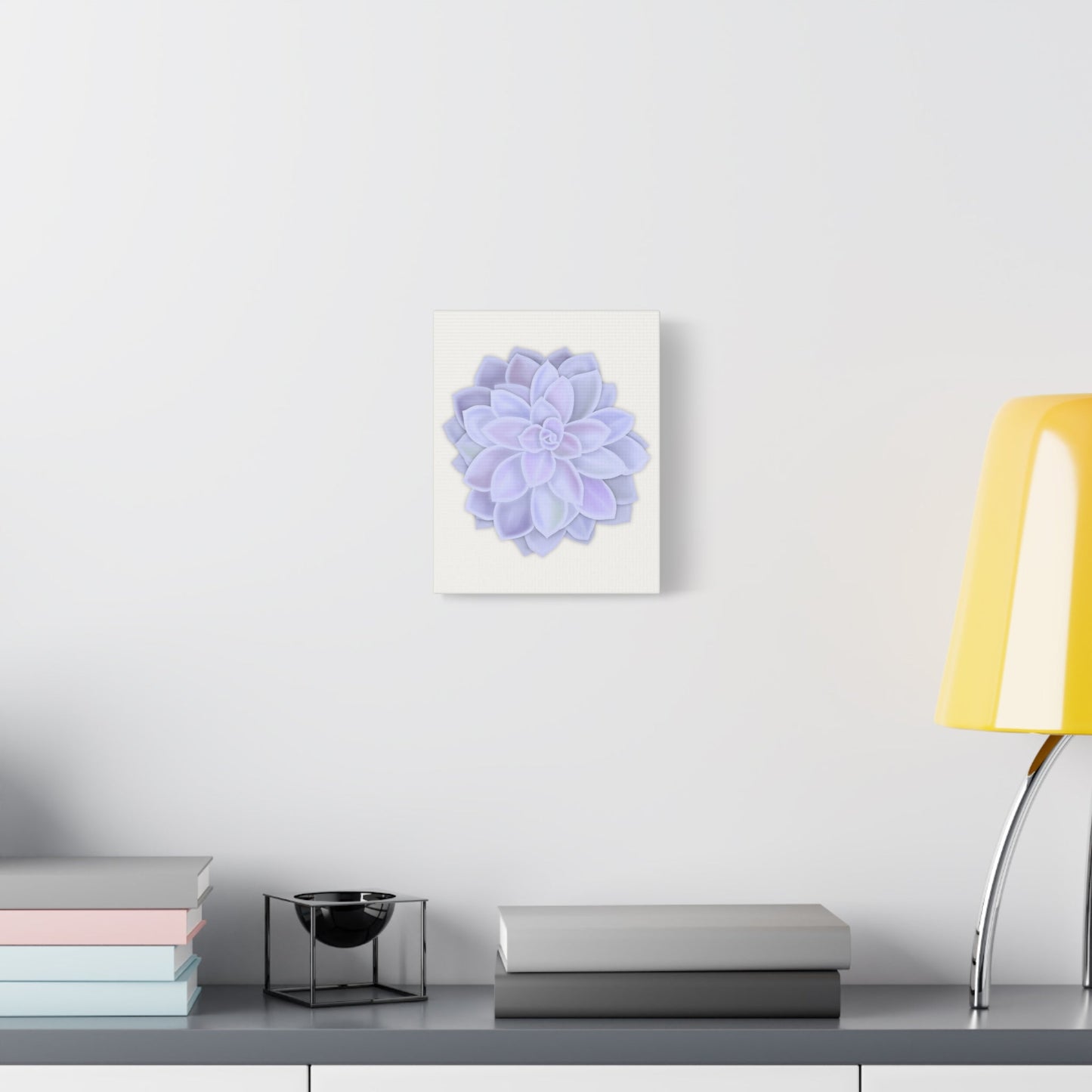 Graptopetalum Murasaki Succulent Canvas Print – Botanical Wall Art