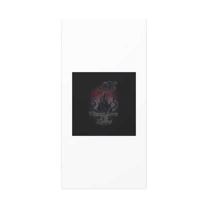 Whispered Secrets of the Shadows Castle Wall Art, Matte Canvas | Gothic Medieval Decor