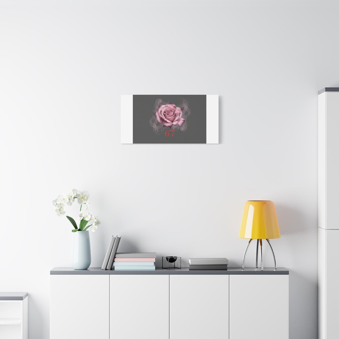6 7 Valentine's Canvas | Viral Gothic Rose Wall Art | 6 7 Meaning Dark Romance