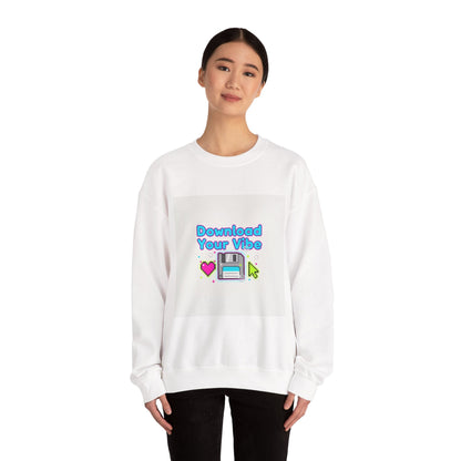 Download Your Vibe Sweatshirt | Y2K retro tech, pixel floppy art