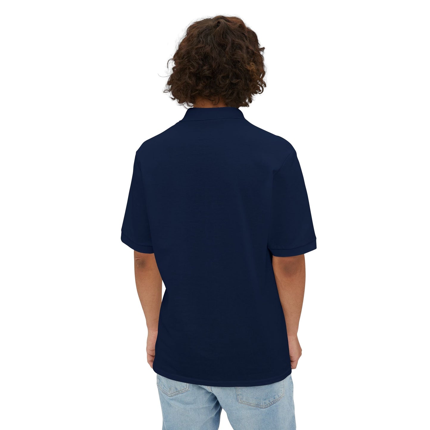 Motivation Is a Universal Language Polo — Tristan's Treehouse Men's Piqué