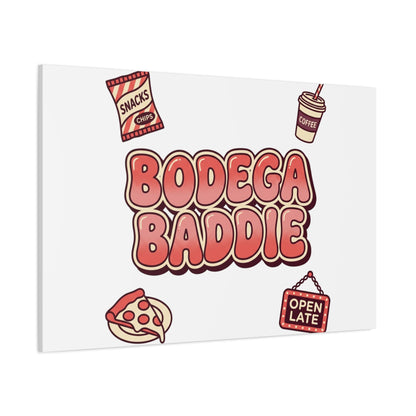 Bodega Baddie Matte Canvas, Stretched | NYC Y2K Corner Store Vibes