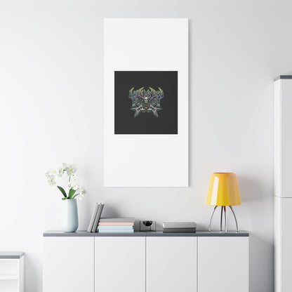 Love My Dog metal font Canvas | gothic wellness quote, edgy self-care merch