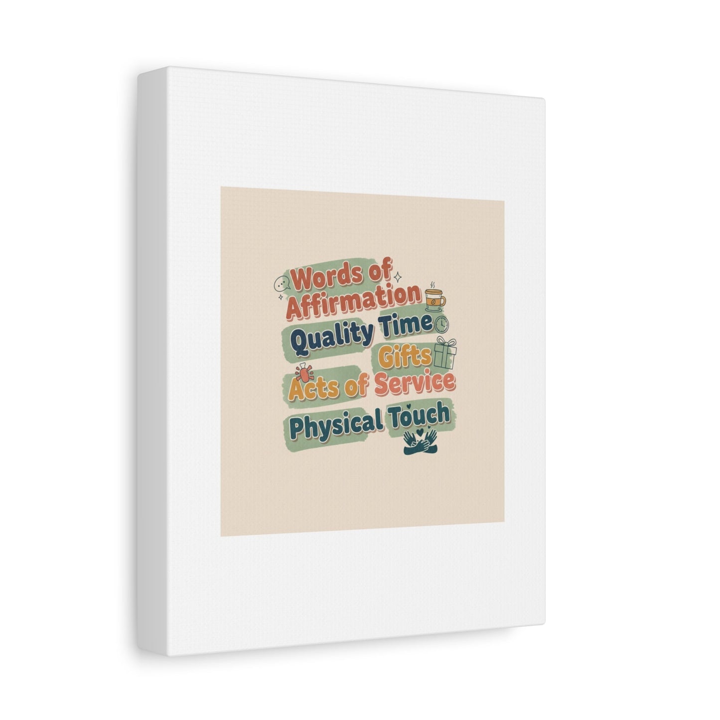 Love Languages List Matte Canvas Wall Art | love language meme, relationship humor