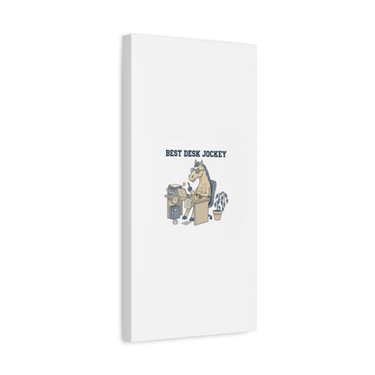 Best Desk Jockey Canvas, Workhorse Office Art | Corporate Burnout Parody