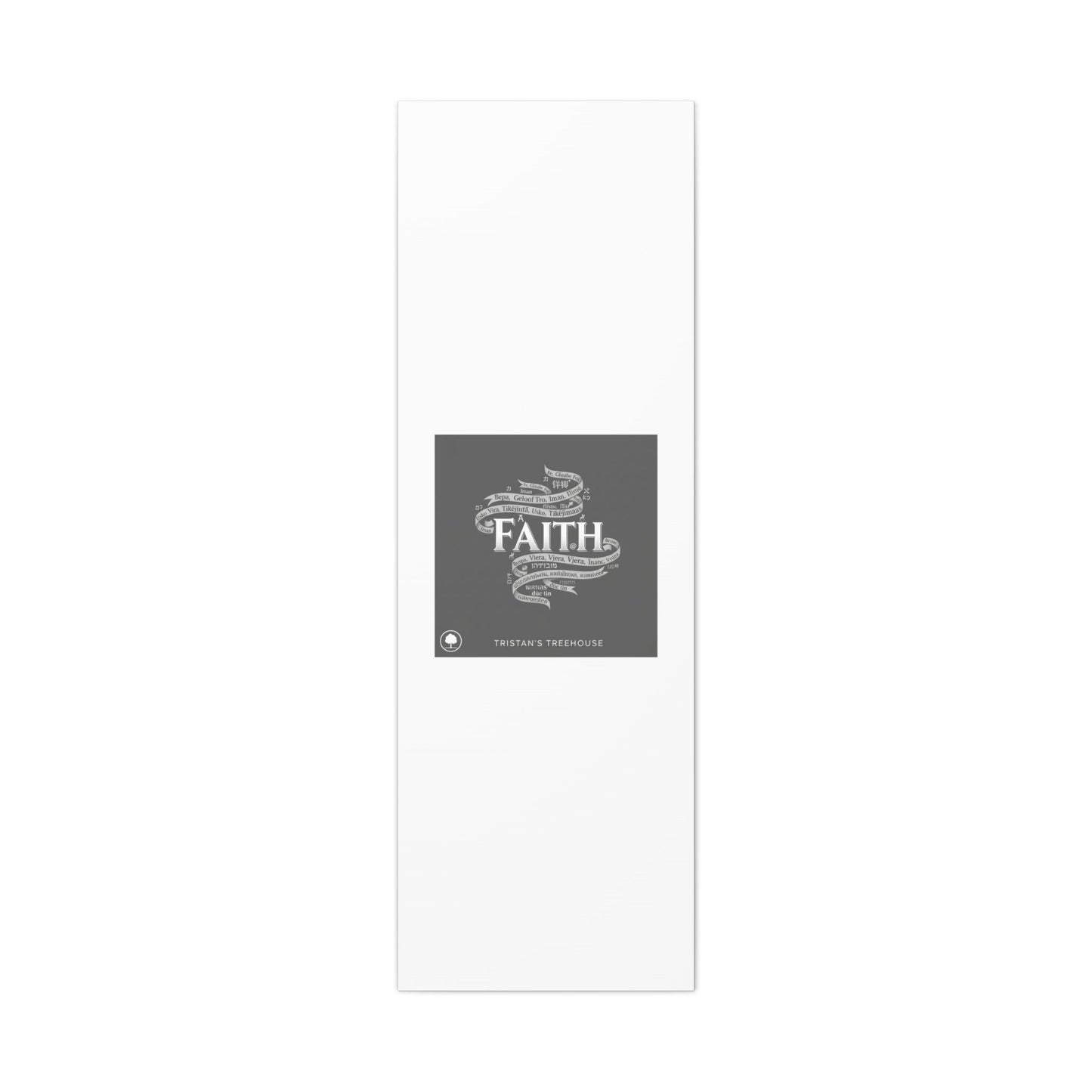handwritten faith ribbon Canvas | sketch aesthetic, doodle design