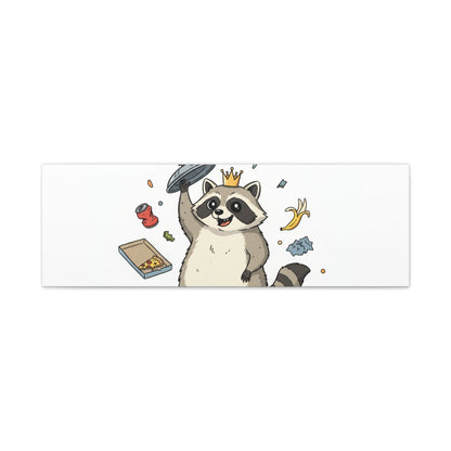 Kings of the Trash Canvas, Raccoon Doodle | Trash Panda, Goofy Critter Art