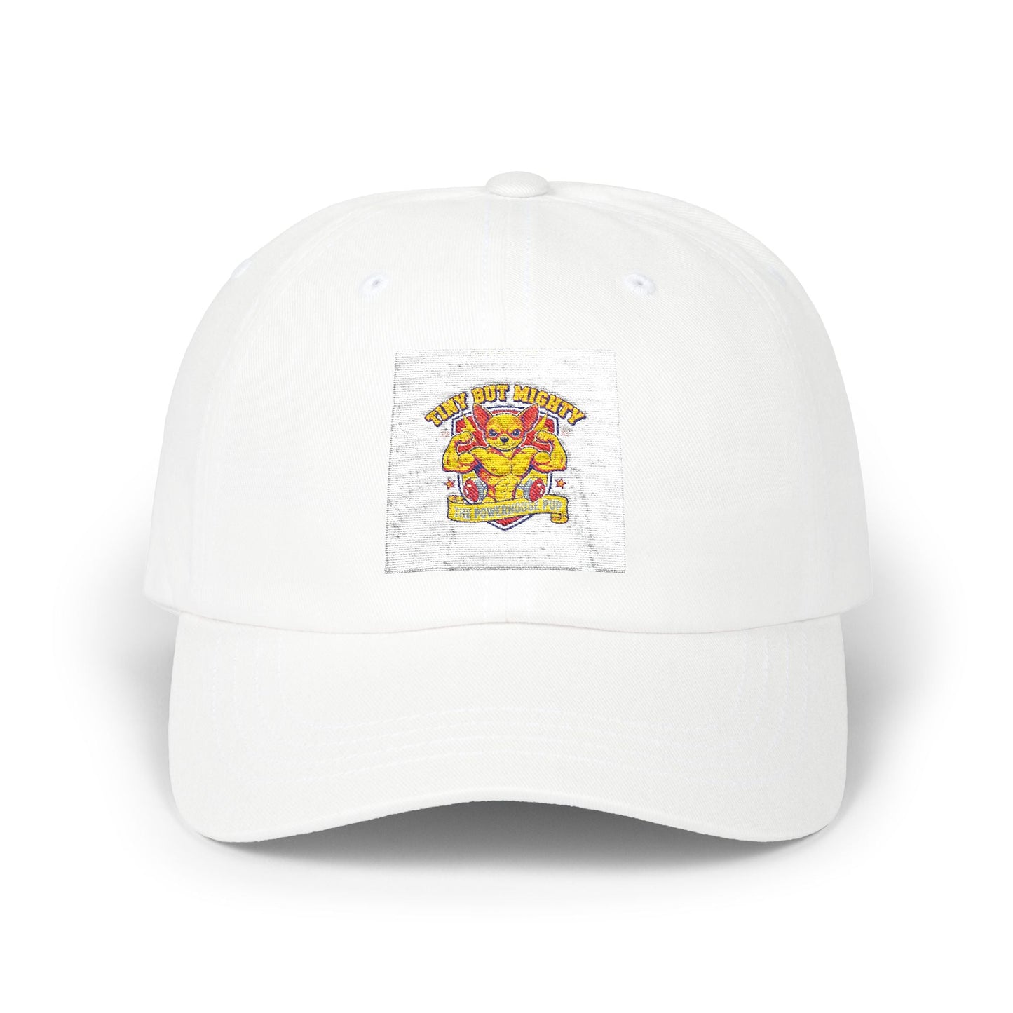 Powerhouse Puppy Funny Dad Cap — Cute Dog Lover Baseball Hat