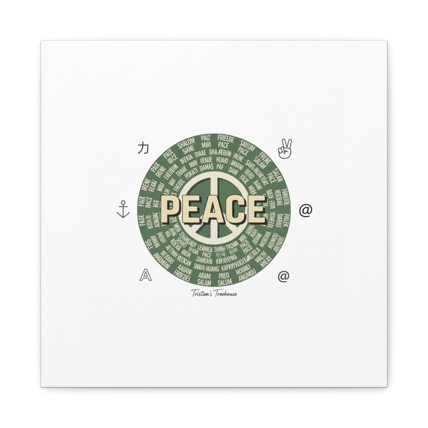 Peace doodle canvas | hand drawn sketch aesthetic, handwritten message