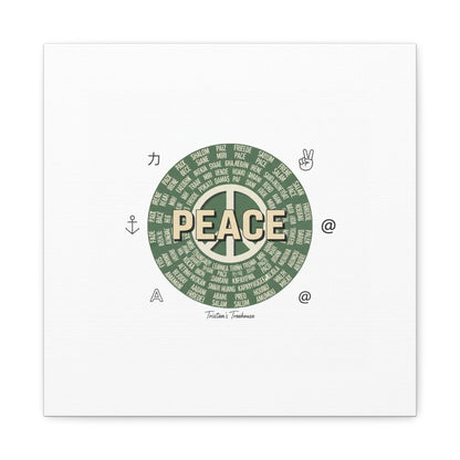 Peace doodle canvas | hand drawn sketch aesthetic, handwritten message