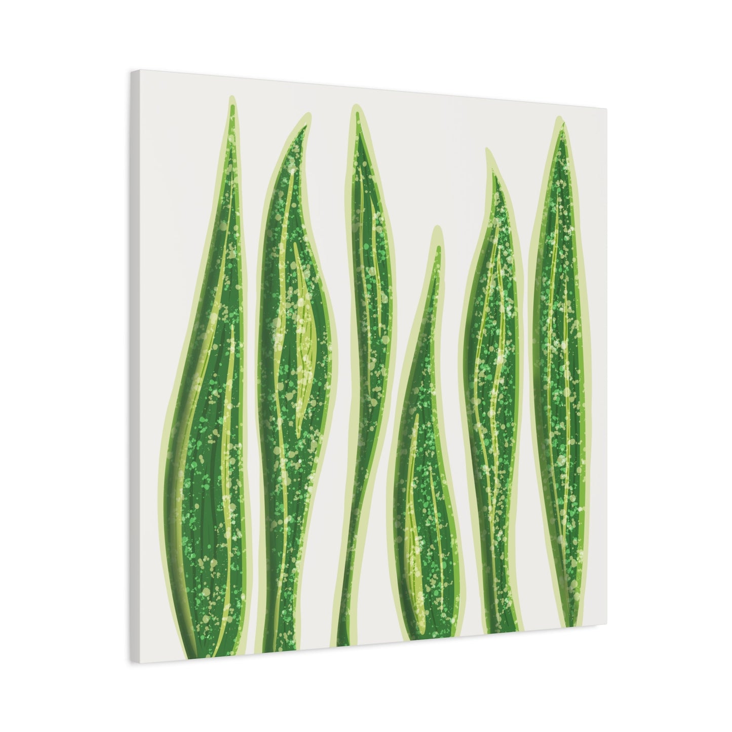 Snake Plant Canvas Print – Botanical Wall Art