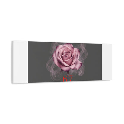 6 7 Valentine's Canvas | Viral Gothic Rose Wall Art | 6 7 Meaning Dark Romance