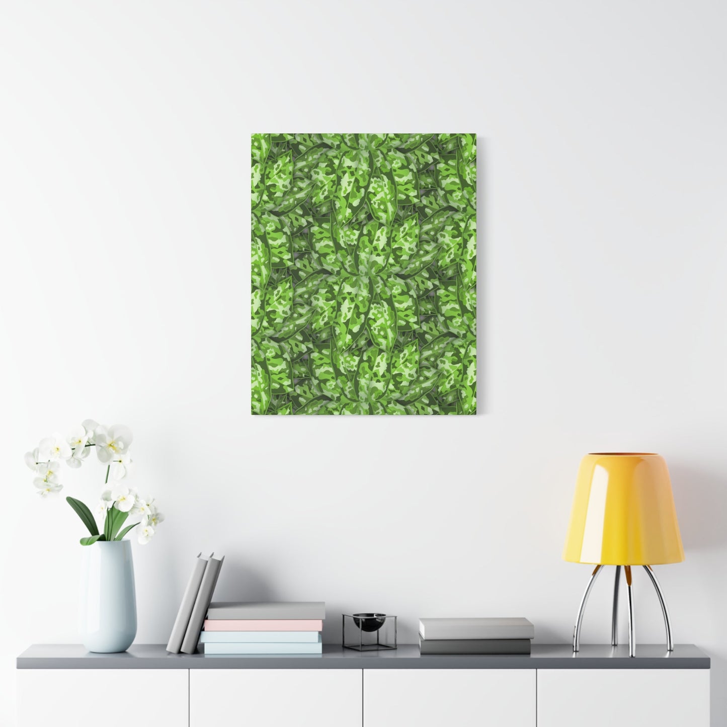 Aglaonema Pictum Canvas Print – Botanical Wall Art
