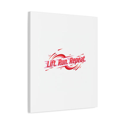 Lift Run Repeat Canvas | Fitness Wall Art, Gym Motivation