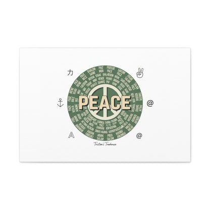 Peace doodle canvas | hand drawn sketch aesthetic, handwritten message