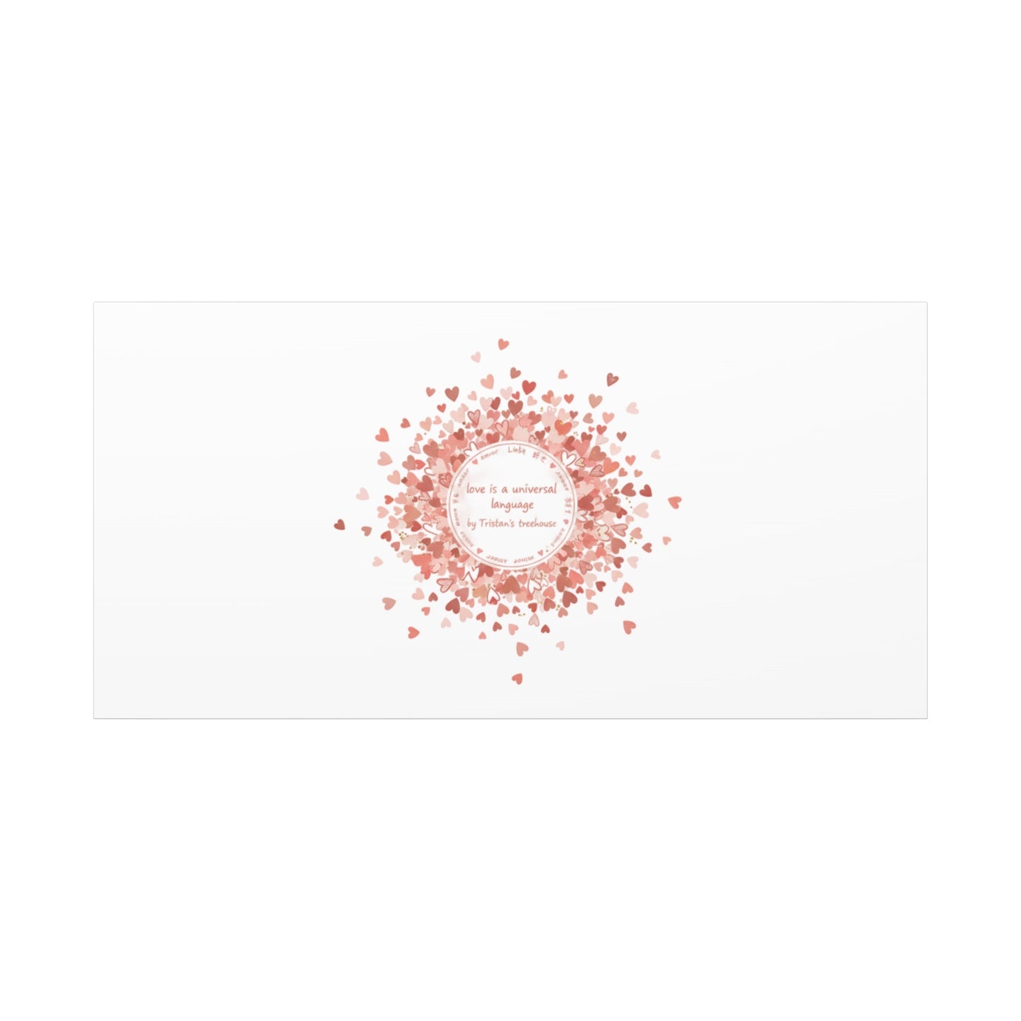 Tiny Heart Confetti Canvas | Matte Stretched Wall Art
