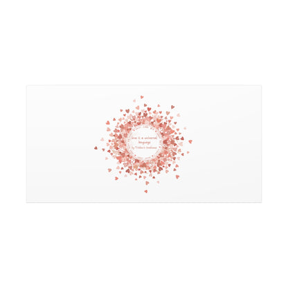 Tiny Heart Confetti Canvas | Matte Stretched Wall Art