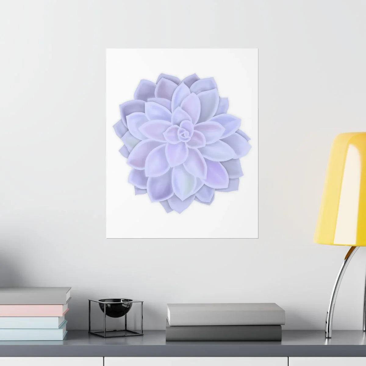 Graptopetalum Murasaki Succulent Botanical Print – Unframed Wall Art