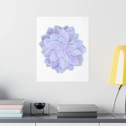 Graptopetalum Murasaki Succulent Botanical Print – Unframed Wall Art