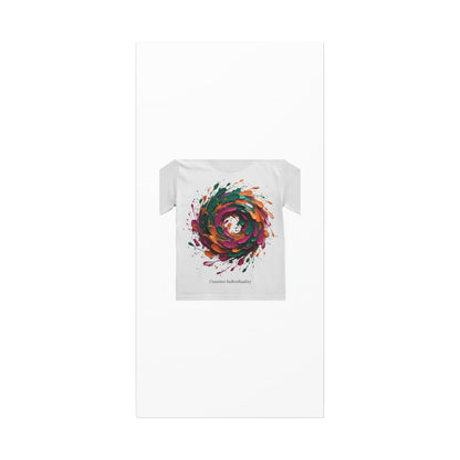 Painterly Abstract Floral Swirl Canvas | Matte Stretched Canvas
