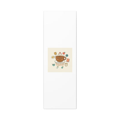 Surviving Mornings (One Sip at a Time) Canvas | Parenting Morning Humor, Coffee & Kids