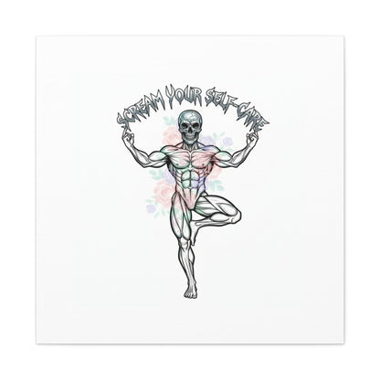 Scream Your Self-Care Canvas | Heavy Metal Wellness, Gothic Wellness Quote