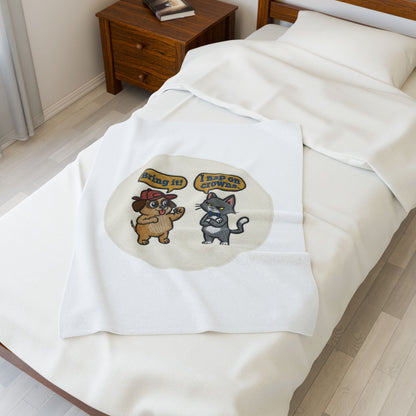 Cooked Beyond Repair cartoon cats, Velveteen Plush Blanket | exhaustion meme, burnout snack