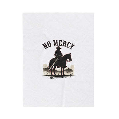 No Mercy Cowboy Rider Blanket | western skull art, gothic Americana