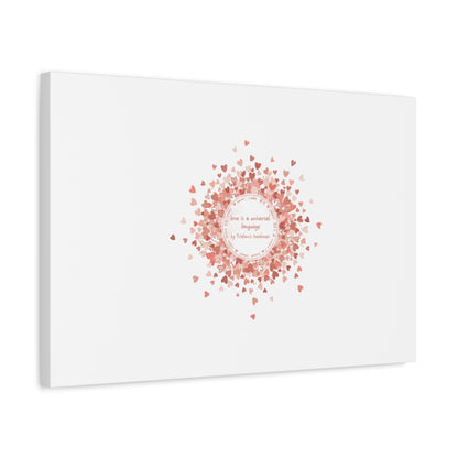 Tiny Heart Confetti Canvas | Matte Stretched Wall Art