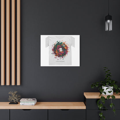 Painterly Abstract Floral Swirl Canvas | Matte Stretched Canvas