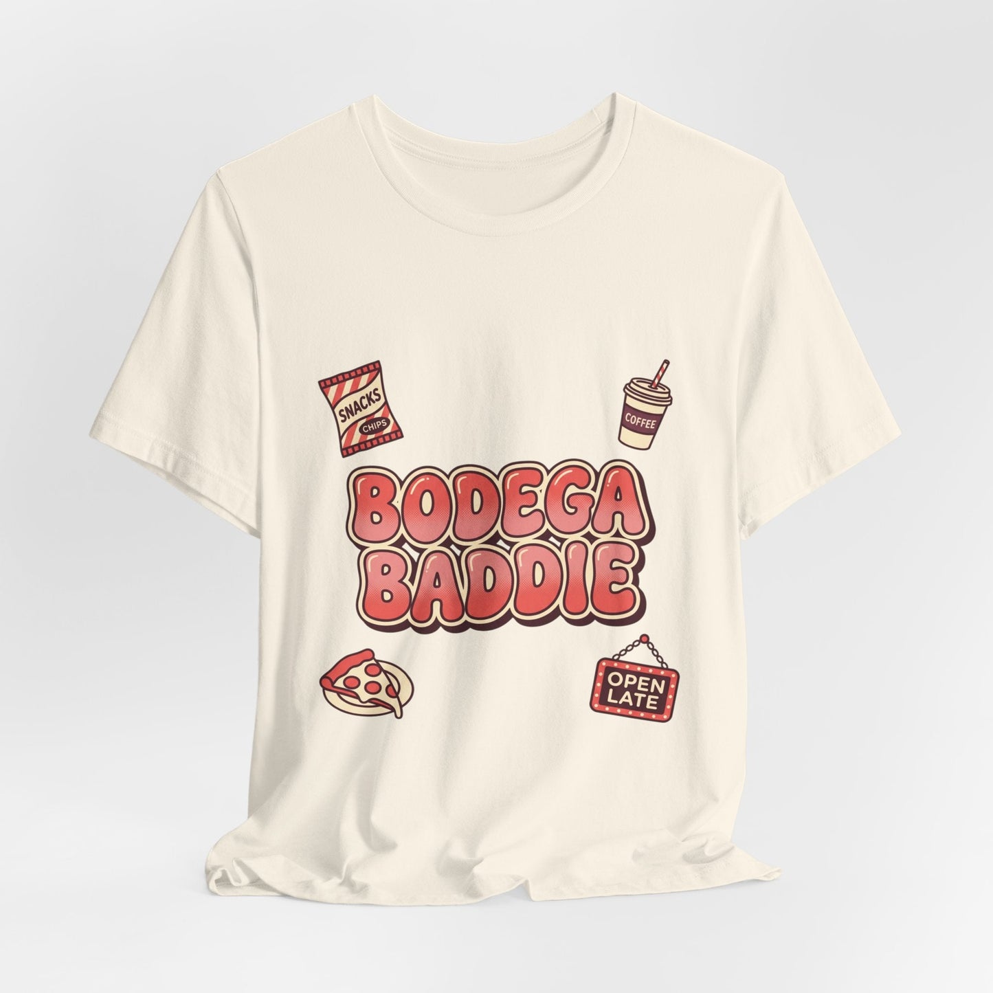 Bodega Baddie Tee | NYC Spanglish Y2K cherries deli sign