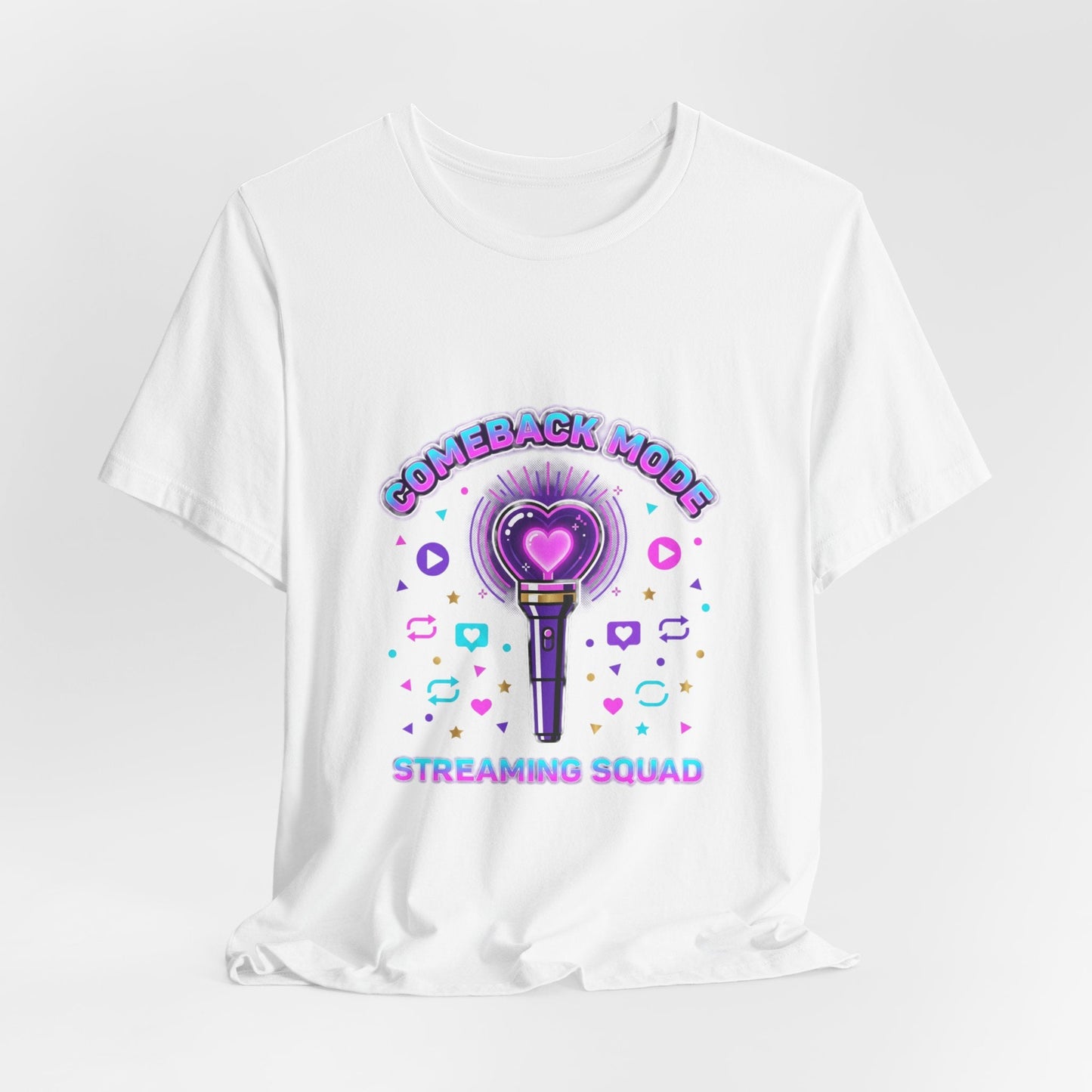 Comeback Mode Lightstick Tee | K-pop comeback, streaming squad