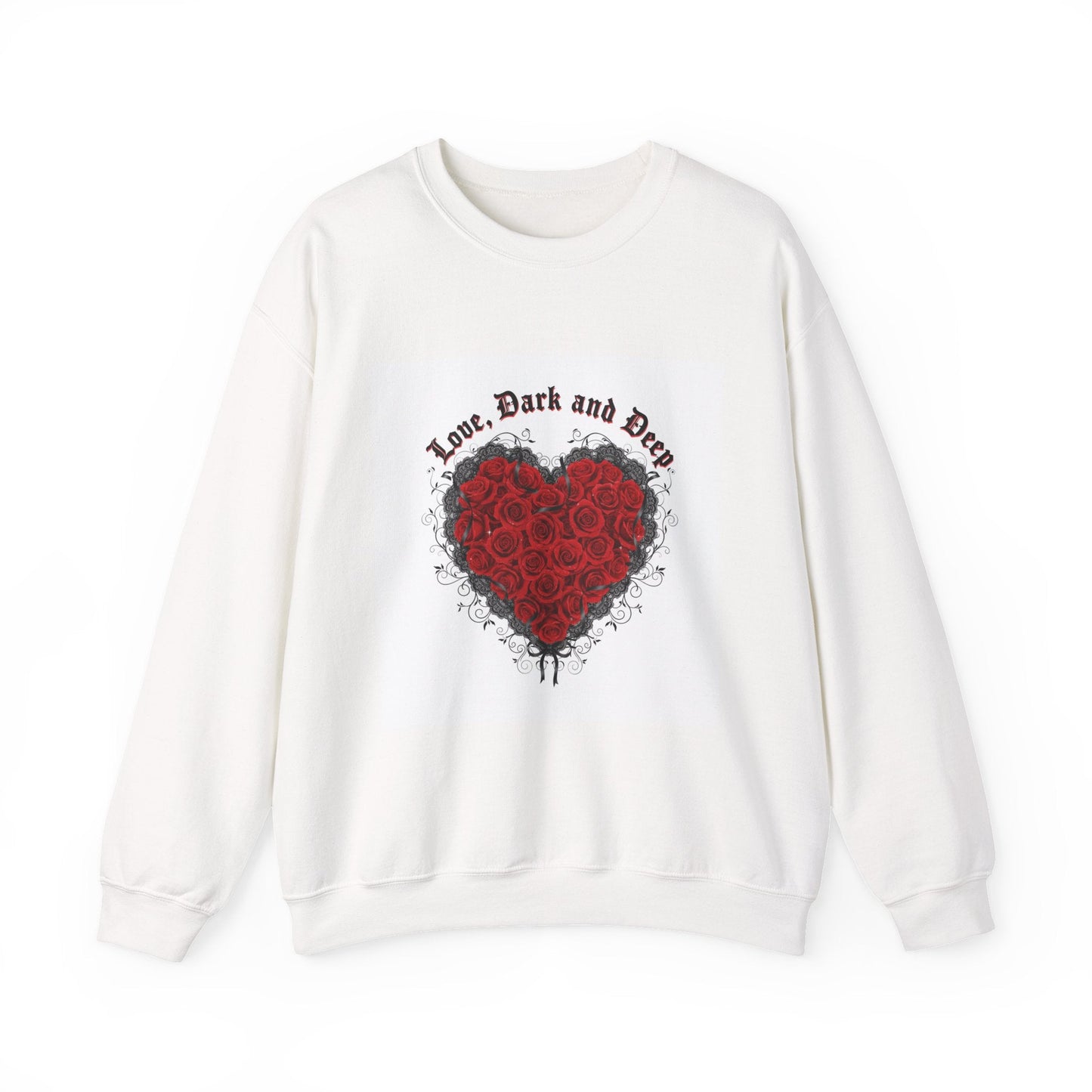 Gothic Rose Heart sweatshirt | New Romantic, 80s nostalgia