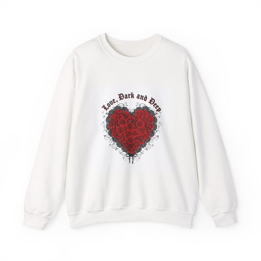 Gothic Rose Heart sweatshirt | New Romantic, 80s nostalgia